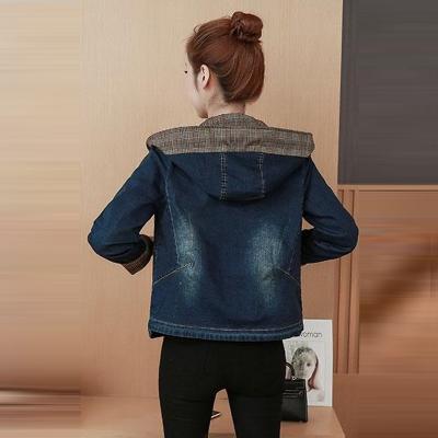 ÁO KHOÁC JEAN PHỐI NÓN CARO - NK309